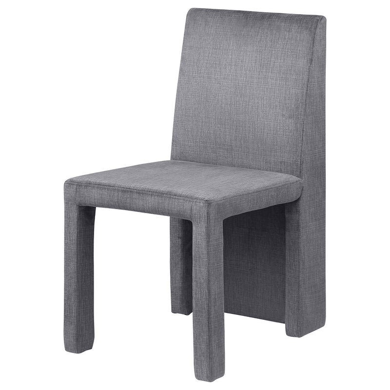 2 Coaster Furniture Tordera Grey Velvet Dining Side Chairs