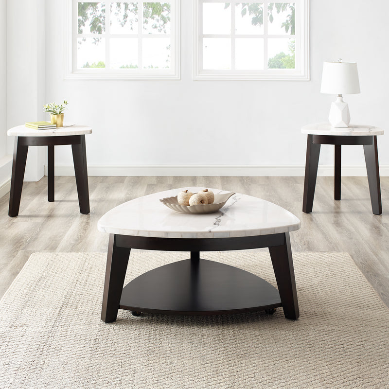 Steve Silver Francis White Cherry Cocktail Table