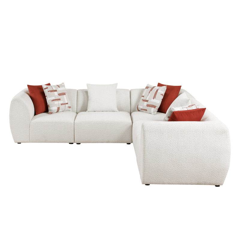 Home Elegance Franz Beige 5pc Modular Sectional