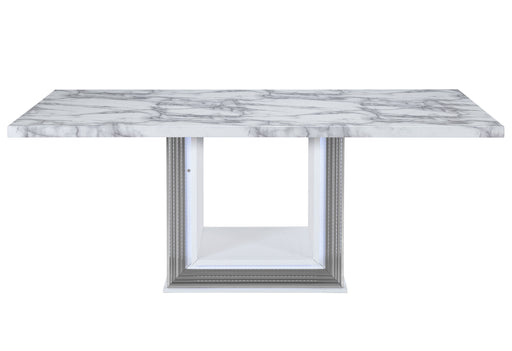 Global Furniture Ylime Light Grey White Dining Table