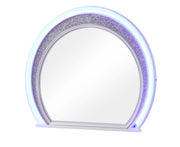 Galaxy Home Perla Milky White Wood Mirror