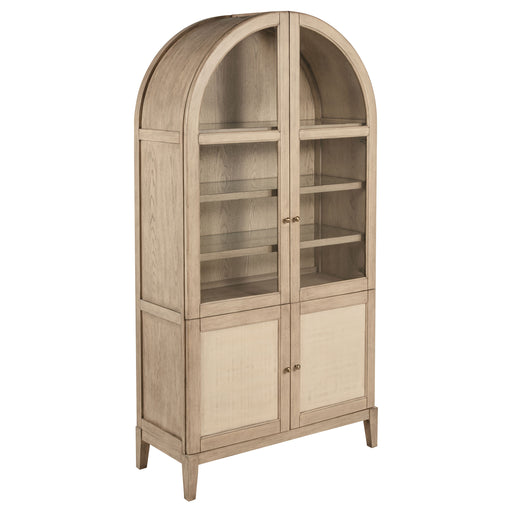 Coaster Furniture Kailani Beige Oak Display Cabinet