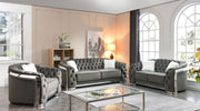 Glory Furniture Sapphire Gray 3pc Living Room Set