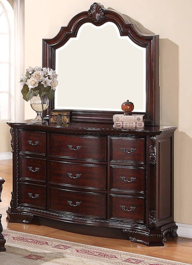 Crown Mark Sheffield Dresser and Mirror