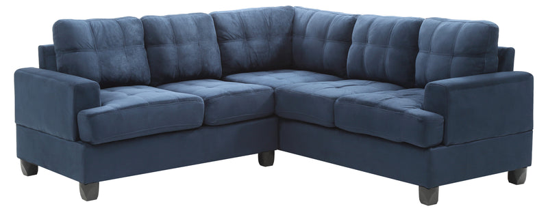 Glory Furniture Sandridge Navy Blue Sectional