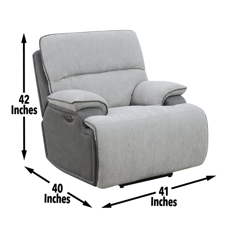 Steve Silver Cyprus Gray Recliner Chair