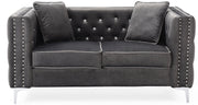 Glory Furniture Paige Ivory Velvet Loveseat