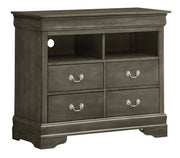 Glory Furniture Louis Phillipe Gray Media Chest