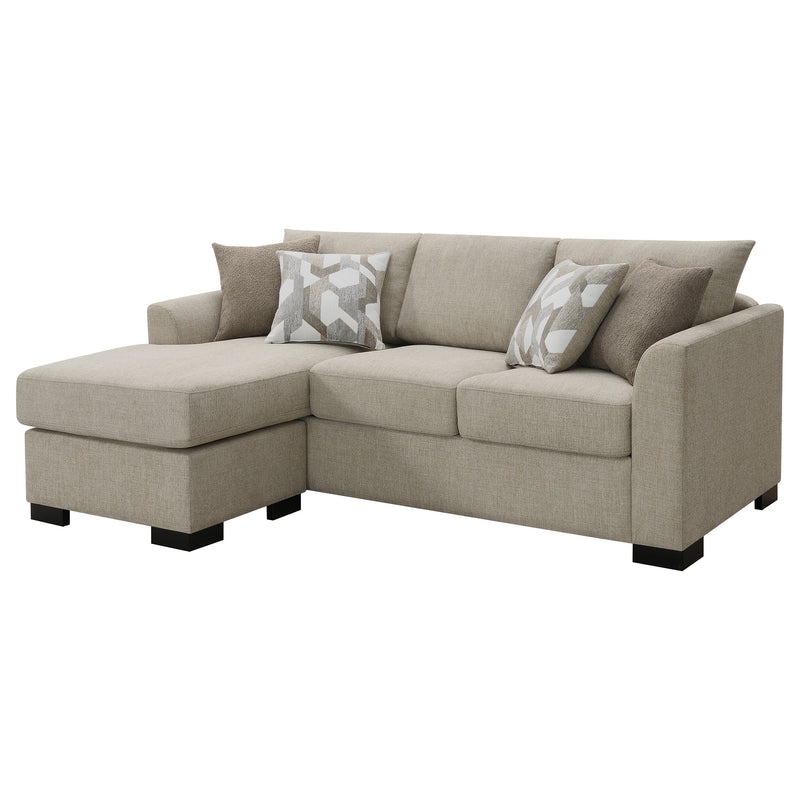 Coaster Furniture Storey Grey Sleeper Sectional