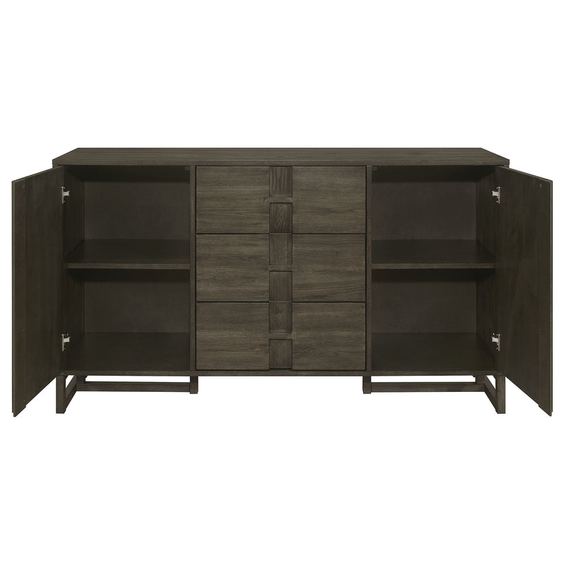 Coaster Furniture Kelly Dark Grey 3 Drawers Storage Sideboard