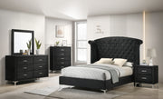 Crown Mark Lucinda Black Night Stand