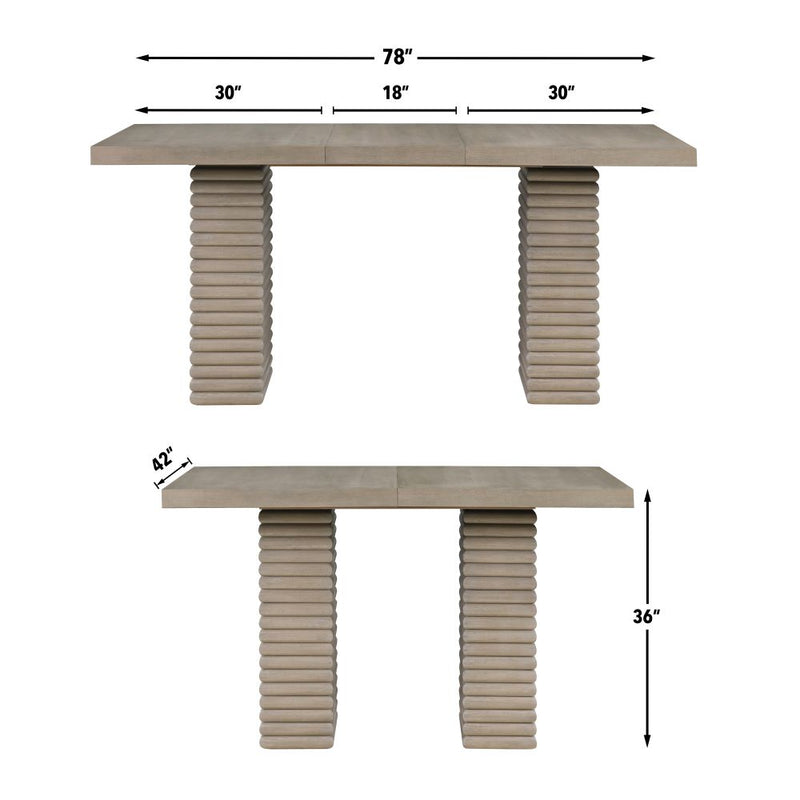 Steve Silver Lily Gray 78 Inch Counter Table