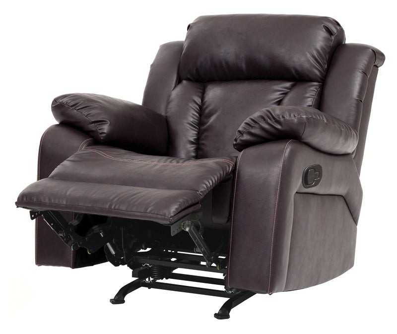 Glory Furniture Daria Dark Brown Rocker Recliner