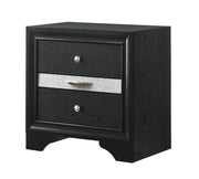 Crown Mark Regata Black Night Stand
