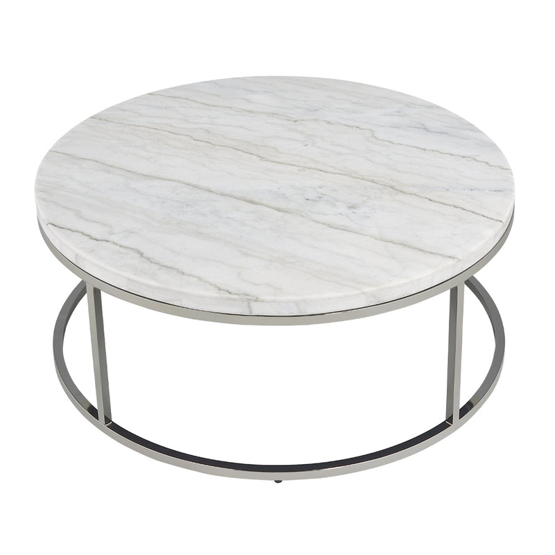 Acme Furniture Zaidee Natural Nickel Coffee Table