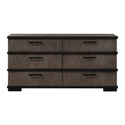 Home Elegance Acworth Black Brown Gray Dresser And Mirror