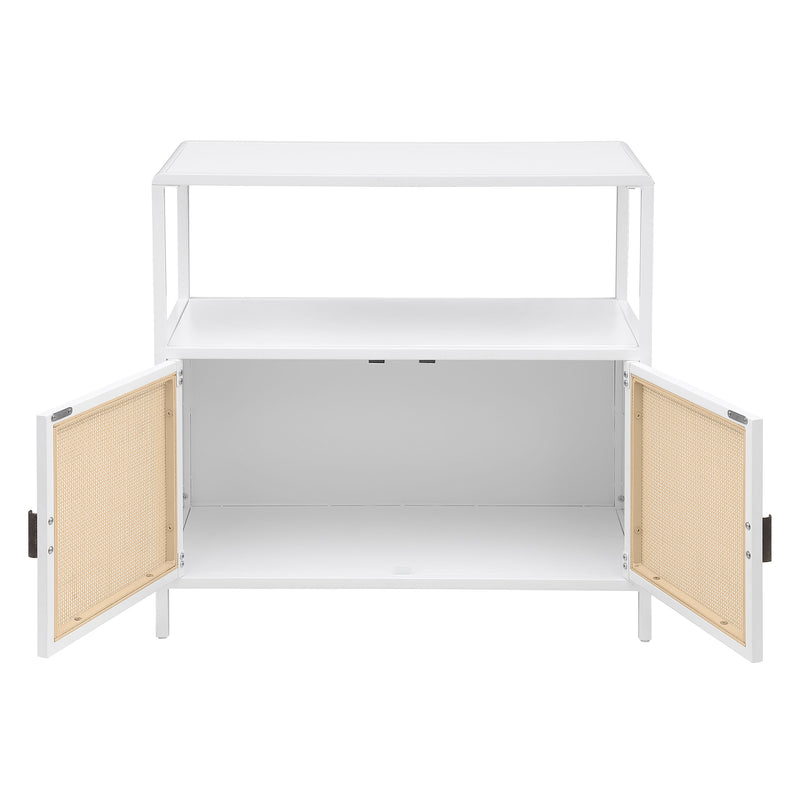 Coaster Furniture Amherst White 2 Door Accent Cabinet