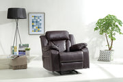 Glory Furniture Daria Dark Brown Rocker Recliner