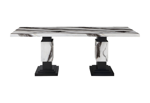 Global Furniture D12DT Black White Dining Table