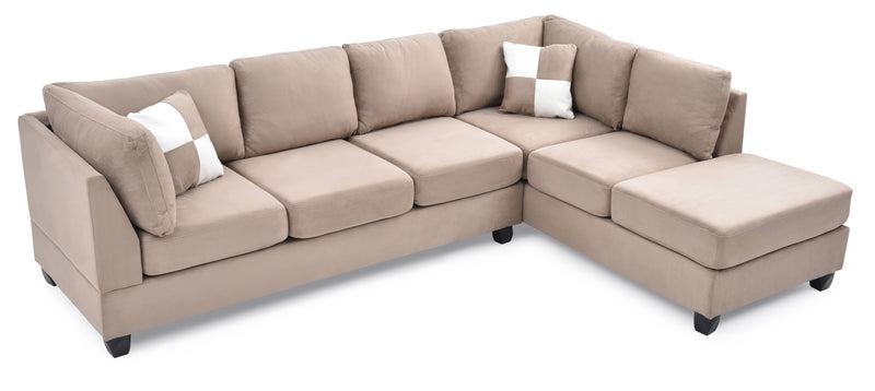 Glory Furniture Malone Mocha Sectional