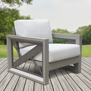 Steve Silver Dalilah Gray Patio Arm Chair