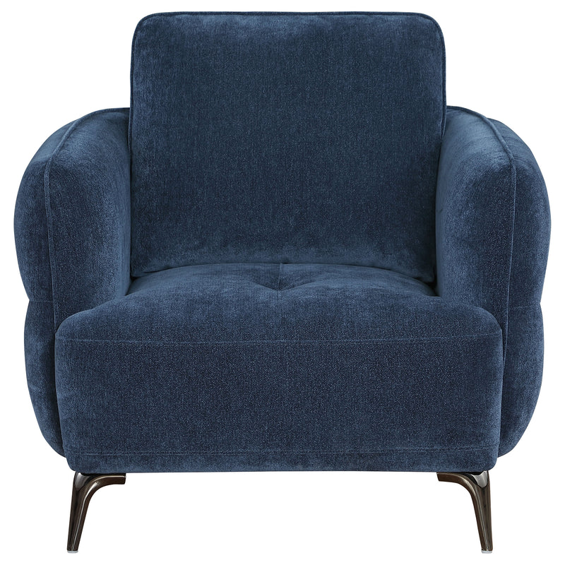 Coaster Furniture Lively Blue Track Arm Chair