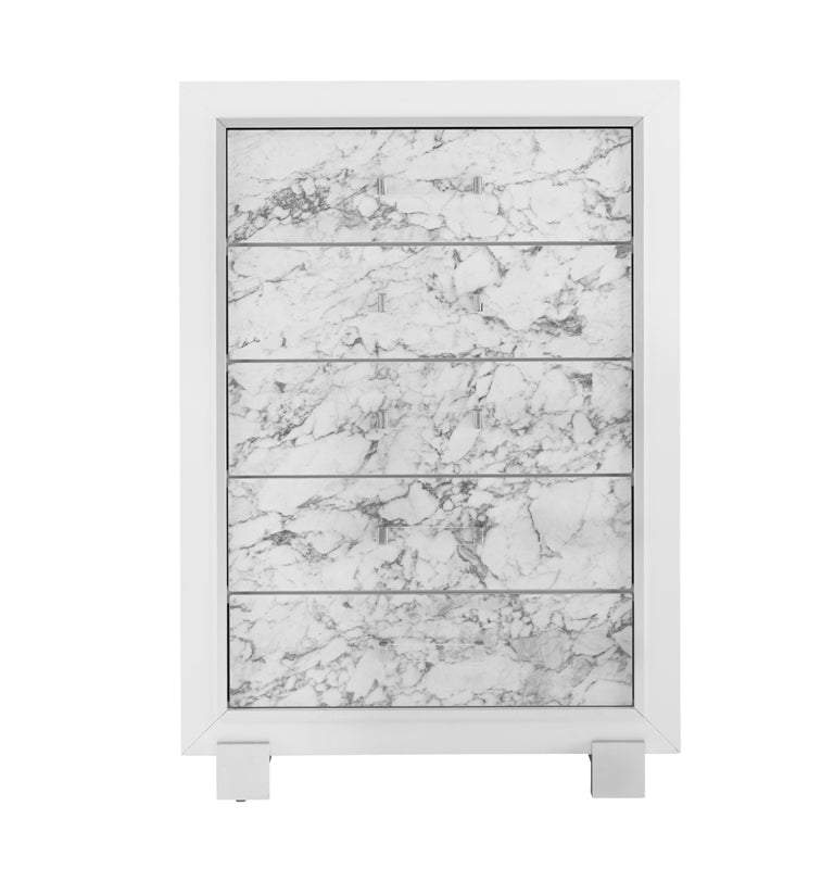 Global Furniture Santorini White Drawer Chest