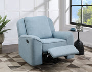 Acme Furniture Destiny Blue Swivel Glider Recliner