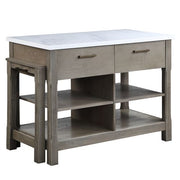 Acme Furniture Feivel Rustic Oak Pull Out Kitchen Island
