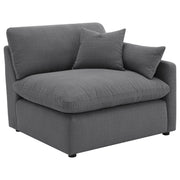 Coaster Furniture Hobson Charcoal Grey 6pc Modular Sectional