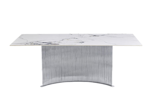 Global Furniture D7070 White Dining Table