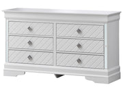 Glory Furniture Verona Sleek Silver Champagne Modern Dresser