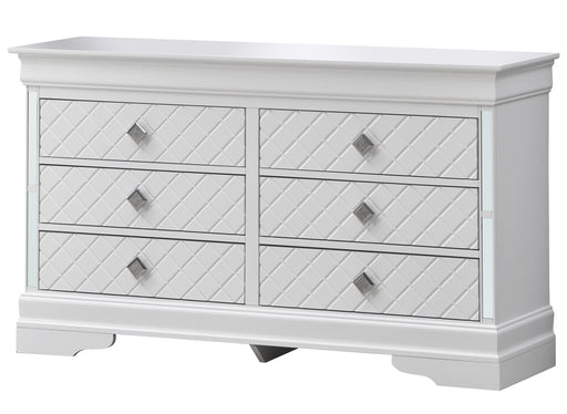 Glory Furniture Verona Sleek Silver Champagne Modern Dresser