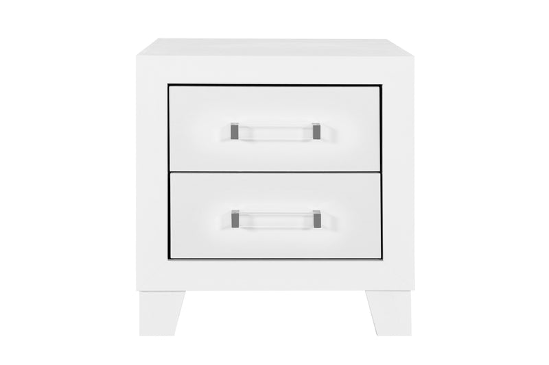 Global Furniture Luccia White Nightstand