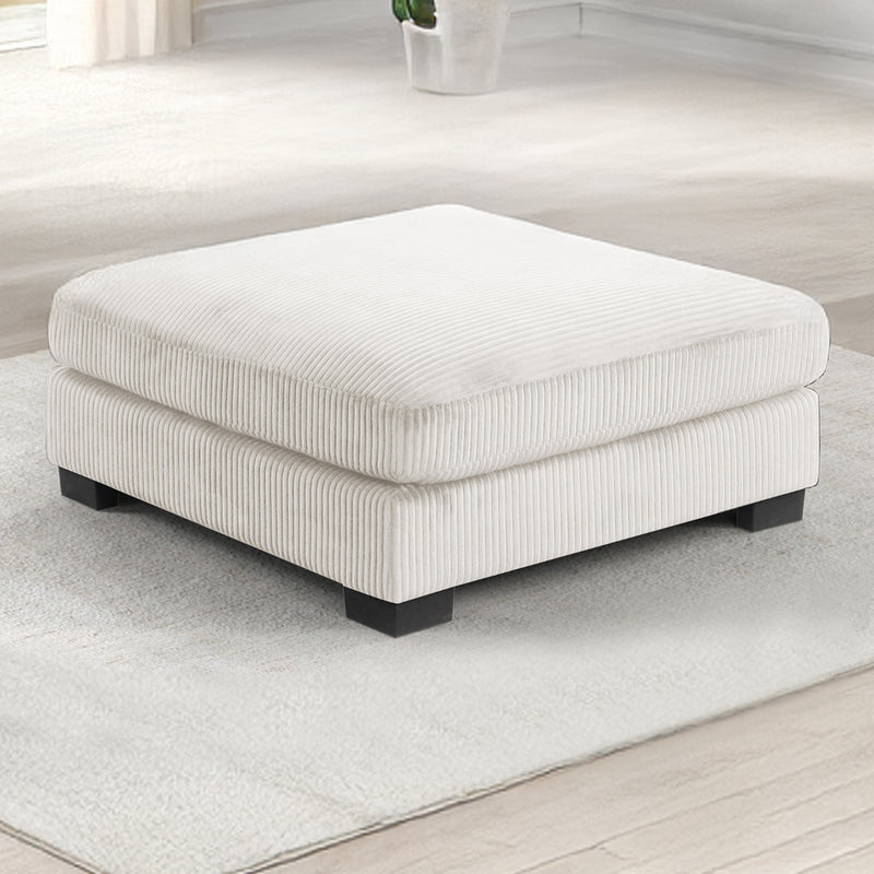 Galaxy Home Bentley Cream Ottoman