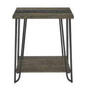 Steve Silver Harper Brown End Table with Sintered Stone Inlay