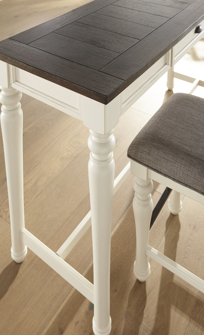 Steve Silver Joanna Ivory Mocha 4pc Sofa Bar Set