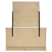 Coaster Furniture Louis Philippe White Dresser and Mirror