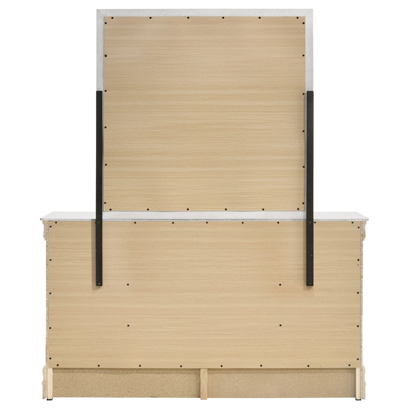 Coaster Furniture Louis Philippe White Dresser and Mirror