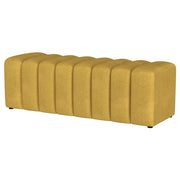 Coaster Furniture Summer Mustard Yellow Accent Bench