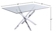 Meridian Furniture Xander Chrome Dining Table
