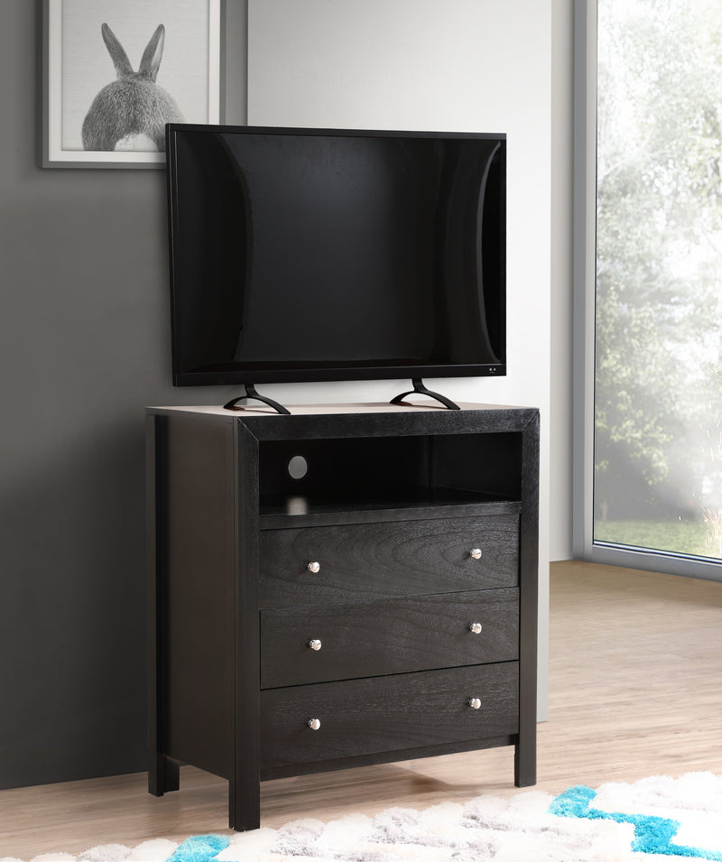 Glory Furniture Burlington Black Media Chest