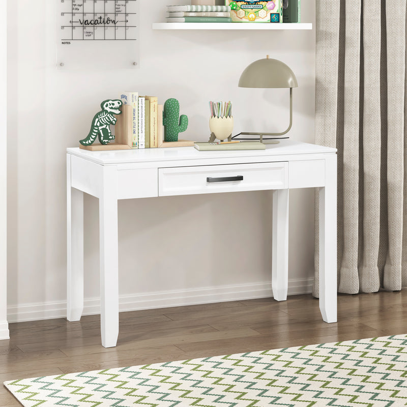 Home Elegance Garretson White Writing Desk