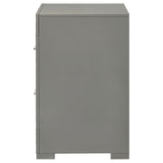 Coaster Furniture Ives Grey High Gloss Nightstand