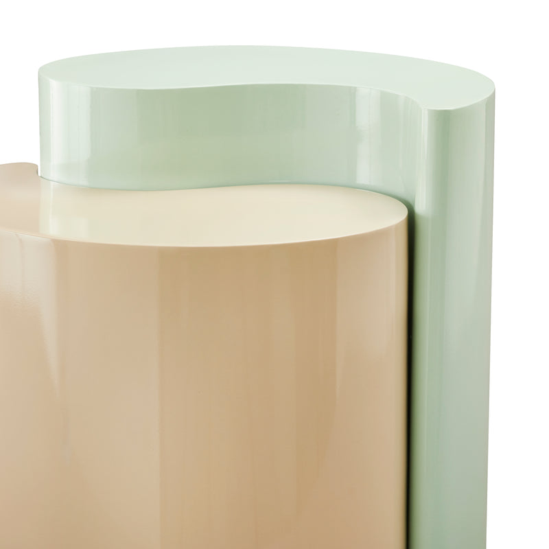 Galaxy Home Ying Yang Mint Taupe End Table