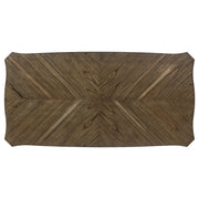 Coaster Furniture Ronnie Nutmeg Rustic Cream Starburst Dining Table