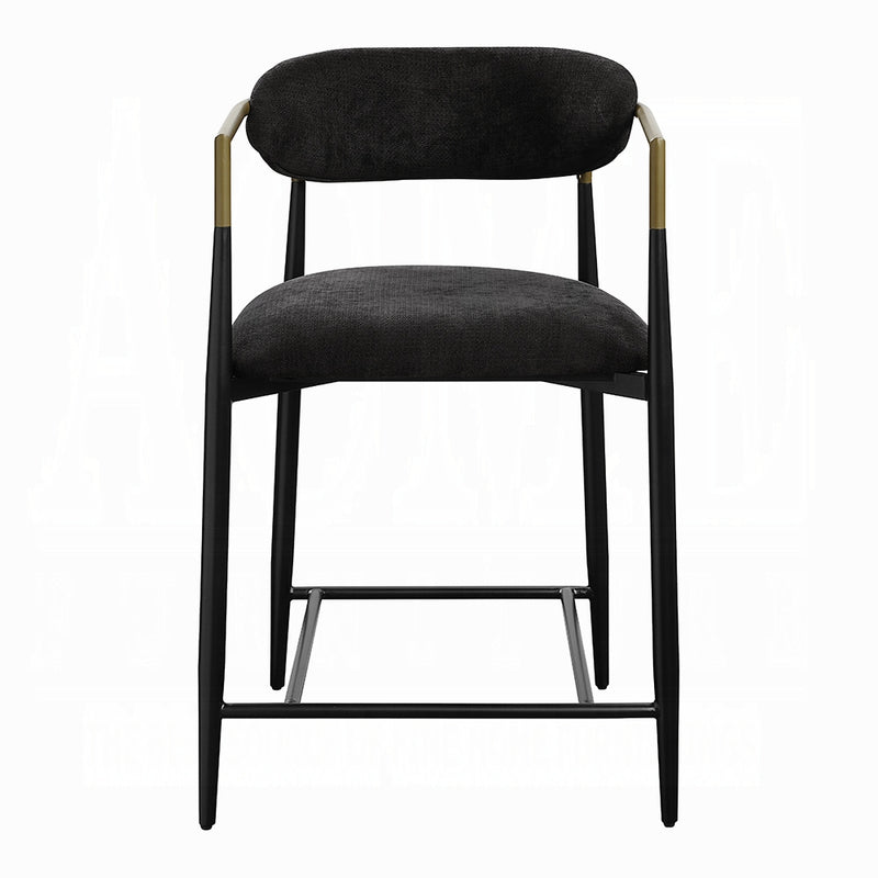 2 Acme Furniture Jaramillo Beige Counter Height Chairs