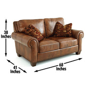 Steve Silver Silverado Metamorphosis Camel Loveseat