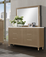 Crown Mark Kara Cerused Natural Dresser Top