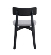 2 Acme Furniture Real Gray Black Side Chairs